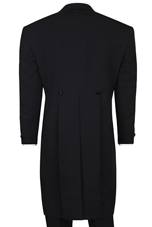 2018 Men's Fashion 3 Piece Black Tuxedo Tails Includes Tailcoat Vest&amp Formal Pants | Мужская одежда