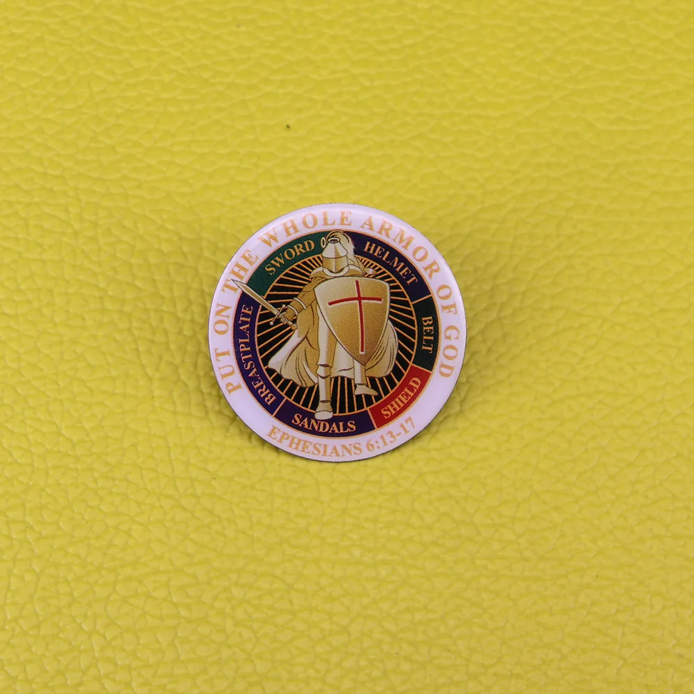 Рыцари тамплиеров брошь на всю броню Бога булавка металлический значок мужские