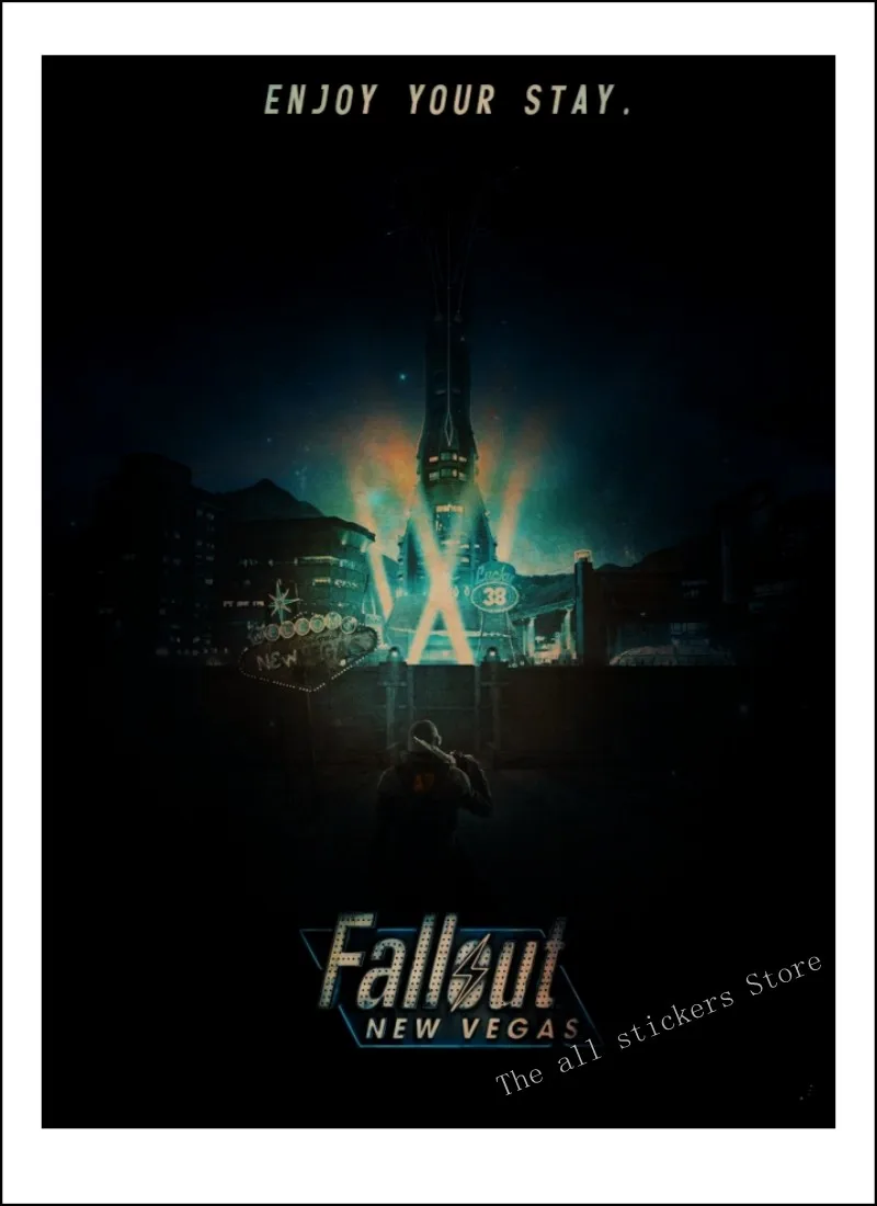 Fallout 4-DLC Nuka world. Fallout 3 4 игровой постер домашний интерьер украшение крафт-игра постер рисунок core наклейки на стену/9005