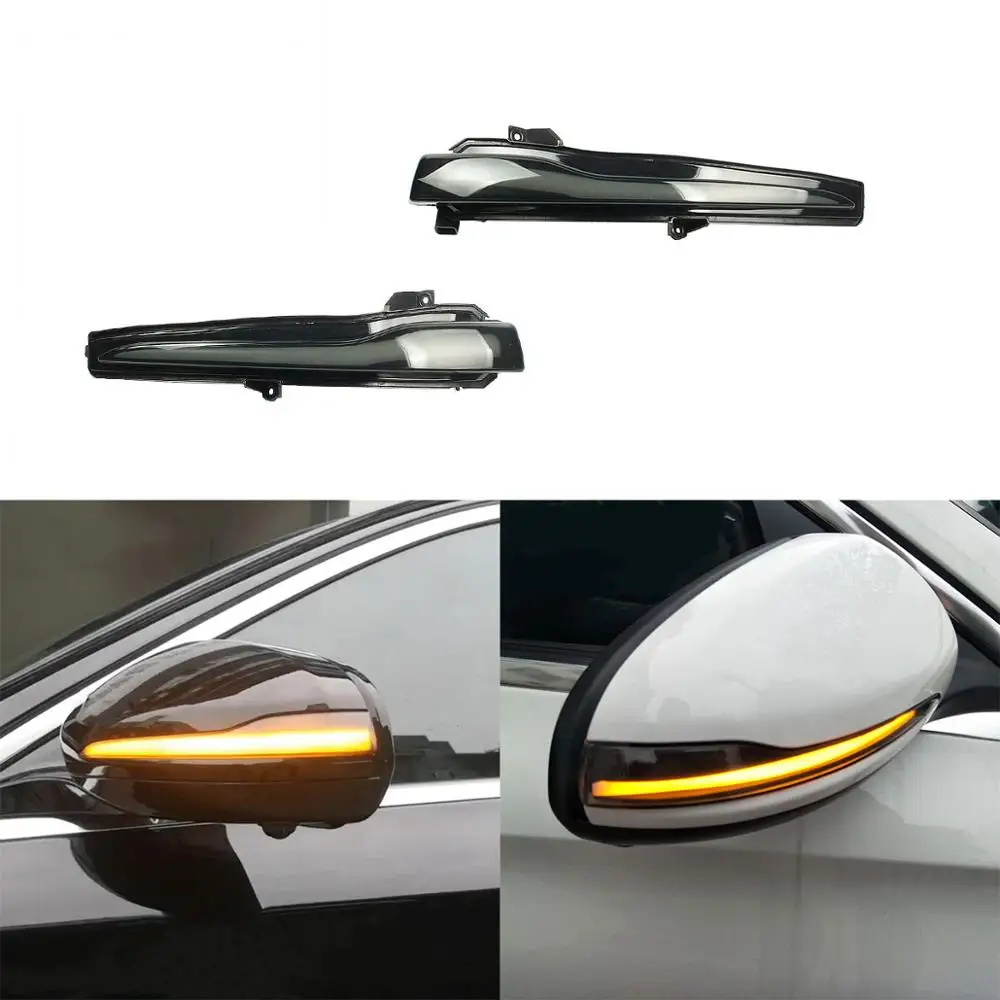 Динамический последовательный светодиодный черный левый и правый парный