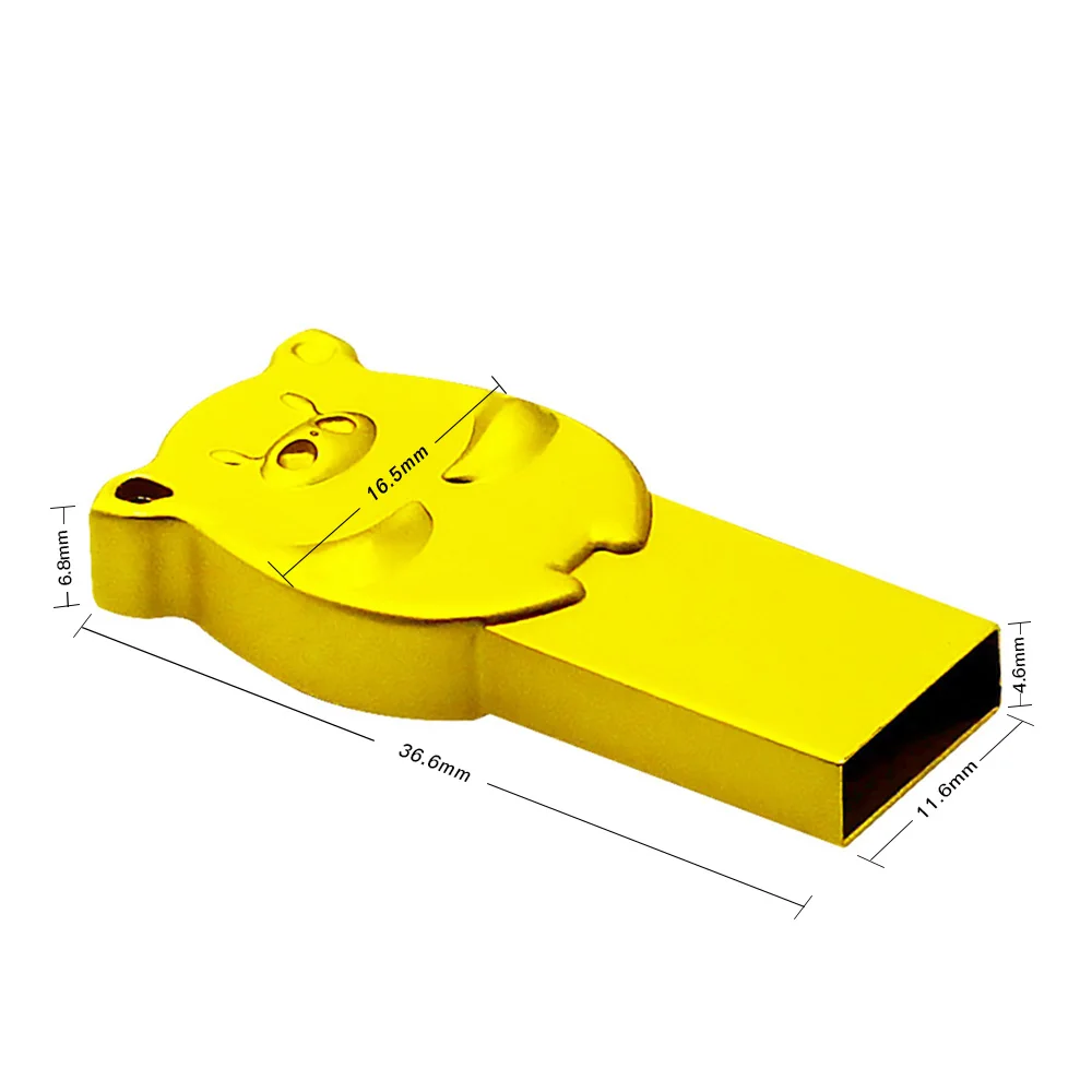 Eeinno USB3.0 флэш-накопитель 16G/32G/64GB металлический золотой свинья накопитель карта памяти устройство для хранения U диск для настольного компьютера и ноутбука