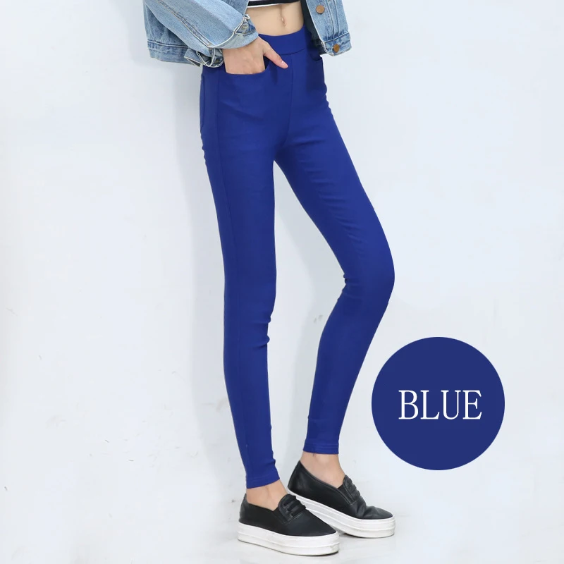 Женские узкие брюки с эластичной резинкой на талии черные и белые Стрейчевые