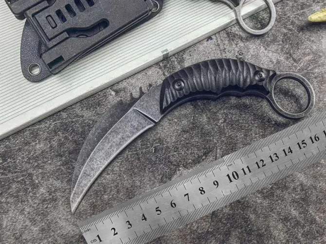 Karambit нож AUS8 лезвие прямой K оболочка EDC инструмент наружный тактический кемпинг