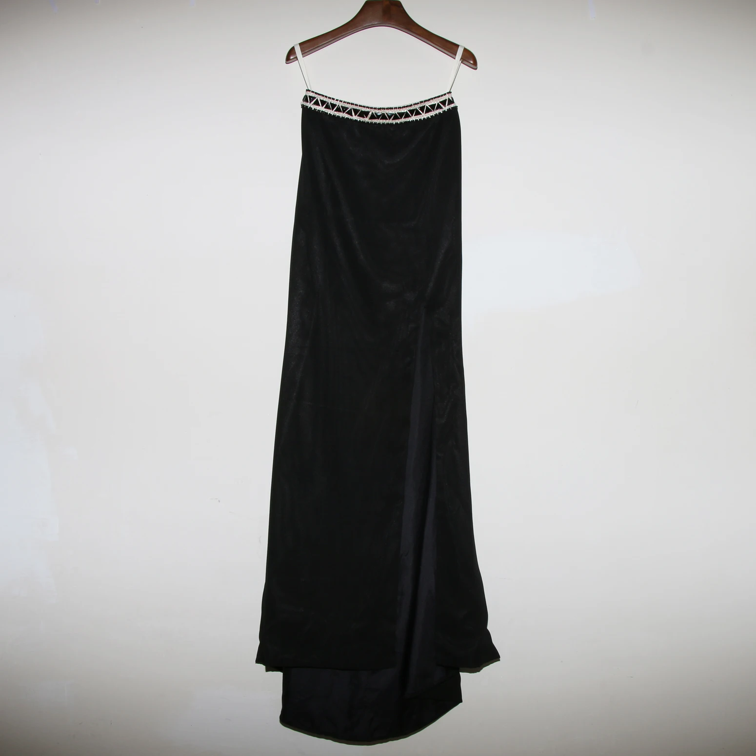 2017 Две Пьесы Из Бисера Черный Русалка Вечерние Платья Платье-Де-Феста Холтер Пром