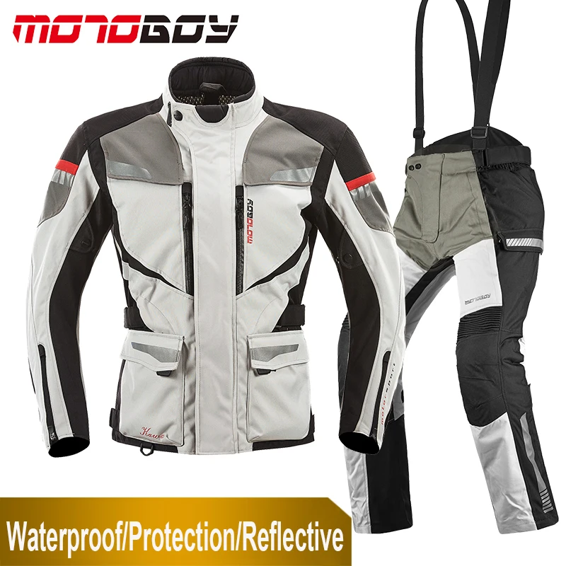 Мужской мотоциклетный костюм MOTOBOY 3 слойная водонепроницаемая ветрозащитная
