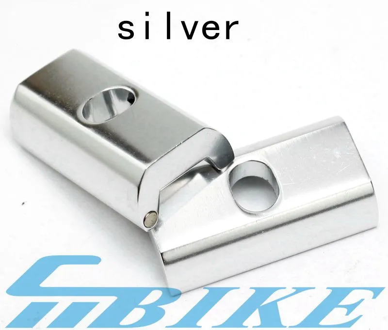 silver 1 pair Aceoffix складной шарнирный зажим для велосипеда пластина с магнитной пряжкой C для brompton BMX birdy anti-shedding C Пряжка части - Цвет: silver 1 pair