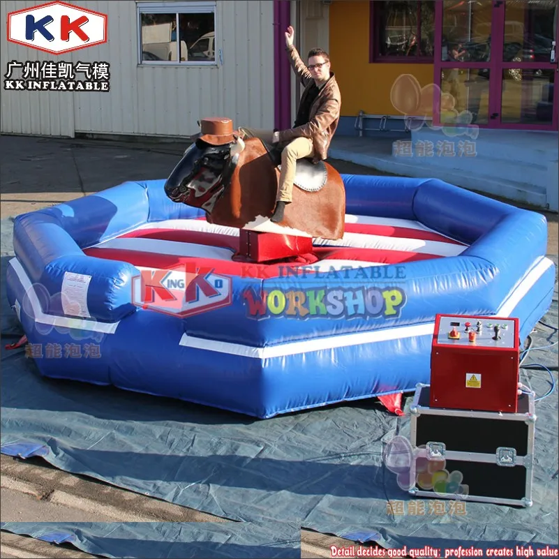 Механические rodeo bull ride/интерактивные надувные rodeo bull bouncer коврики, Riding bull