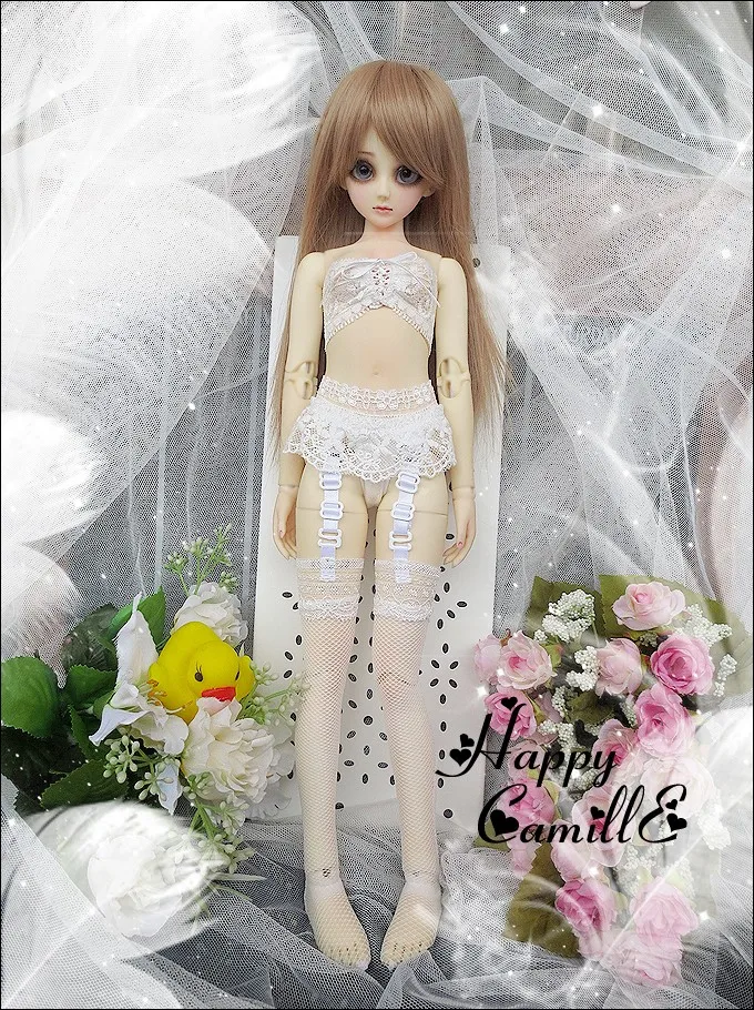 1/4 1/3 весы BJD бюстгальтеры + нижнее белье костюм с чулками для SD Одежда кукла