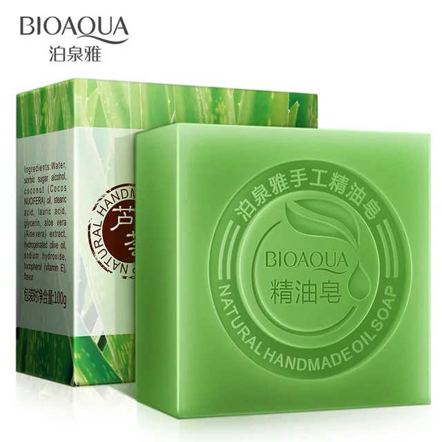 Горячая BIOAQUA натуральные эфирные масла мыло ручной работы Отбеливающее для