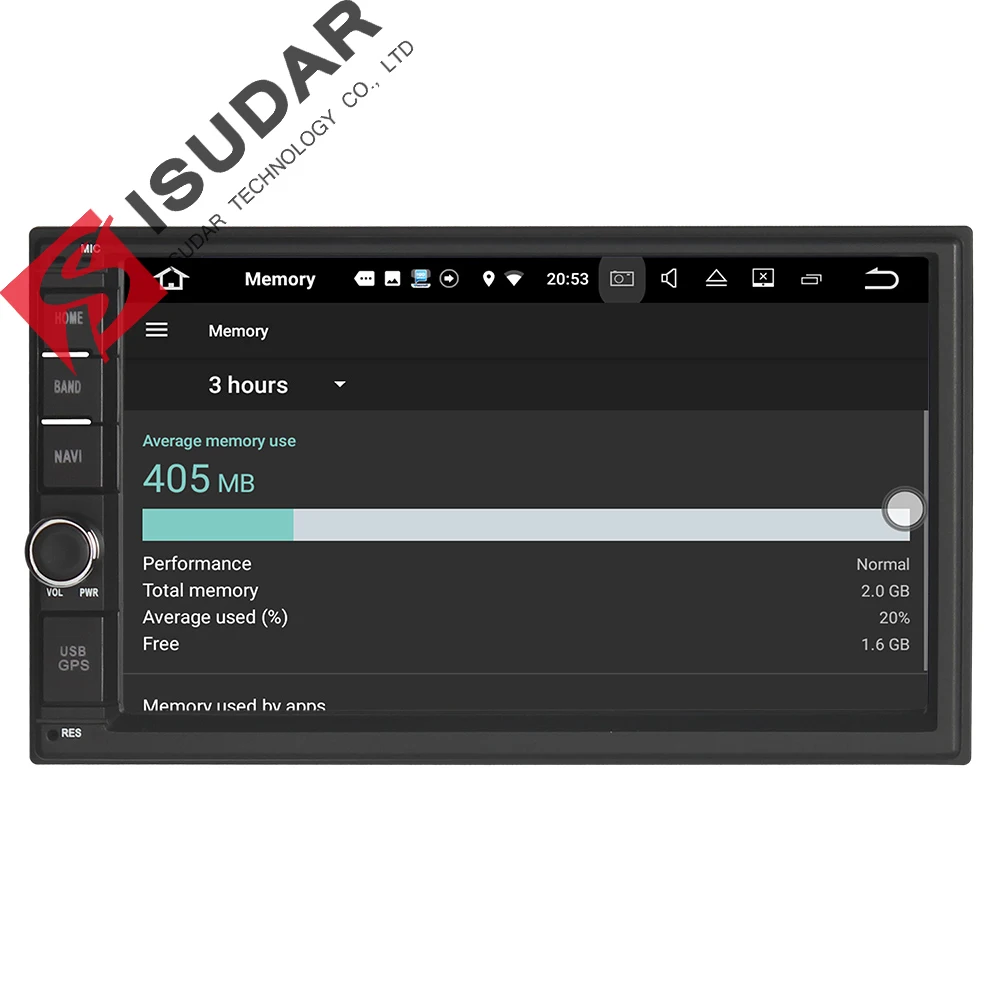 Isudar Универсальная Автомагнитола на Android 7.1.1 2 Din Для Nissan 2GB RAM 16GB ROM Со Встроенным