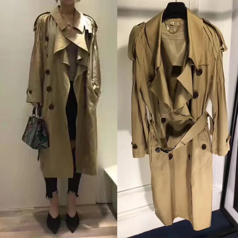 

high quality trench coat female,winter jacket female winter,amazing women winter coats,elegant long coat casual abrigos mujer