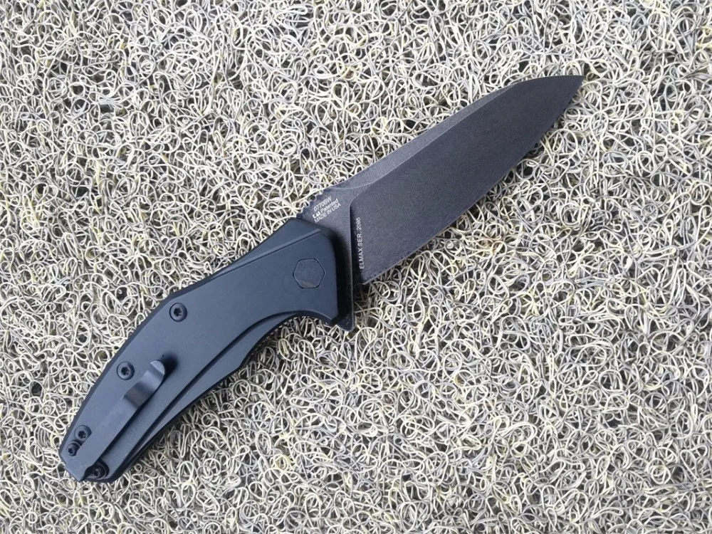 Высококачественный складной нож ZT0770 ELMAX каменная стирка 7075 алюминиевая ручка