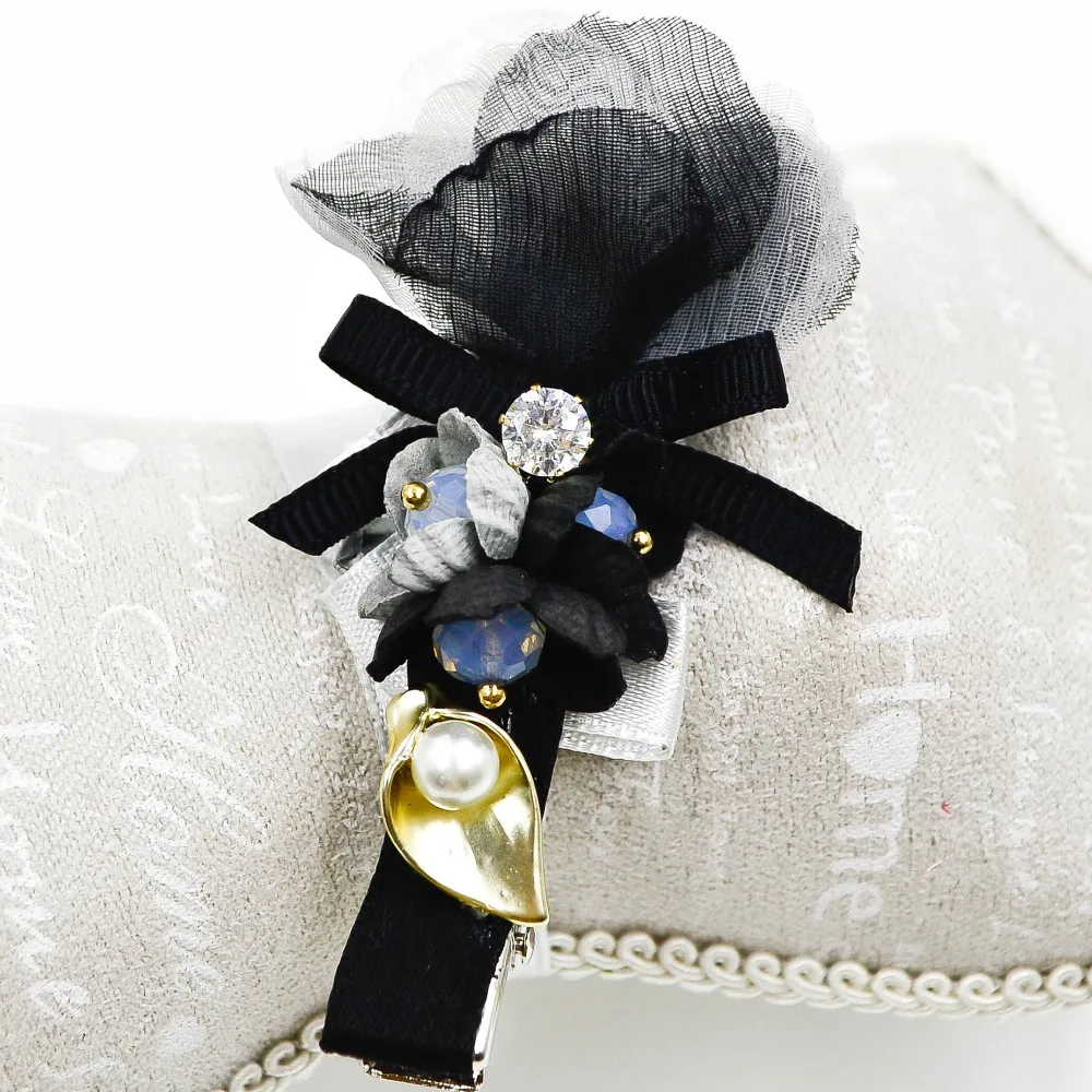 Зажим для волос с лилиями изящный аллигатор 2 4 дюйма женщин и девочек|designer hair