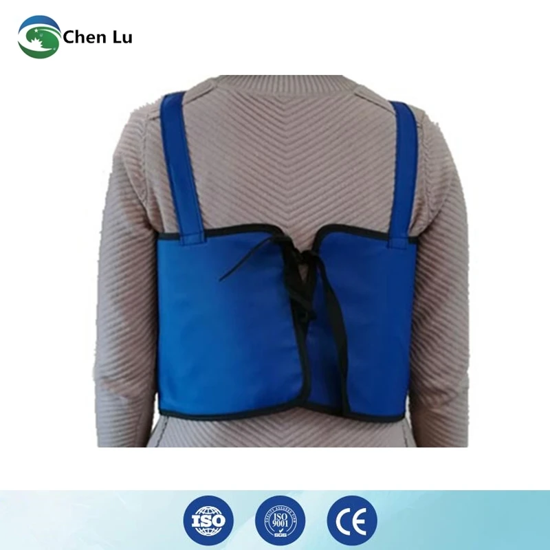 

Free shipping CT patient breast shield medical exposure radiological protection 0.35mmpb lead vest