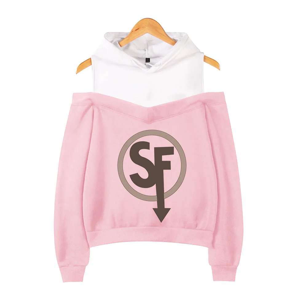 sally pink hoodie Толстовки Sally Face, толстовки для девушек и женщин с рукавами и открытыми плечами, эксклюзивные толстовки Sally Face, костюмы для косплея размера плюс XXL - Цвет: sally pink hoodie