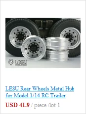 1 пара LESU модернизированные резиновые шины для 1/14 RC тягач Tmy модель DIY автомобиля TH02595