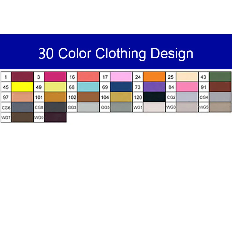 30clothing-white Touchfive маркер, 168 цветов, ручка, спиртовой маркер, набор, двойная головка, художественные маркеры для рисования, модная одежда, дизайн для школьников - Цвет: 30clothing-white