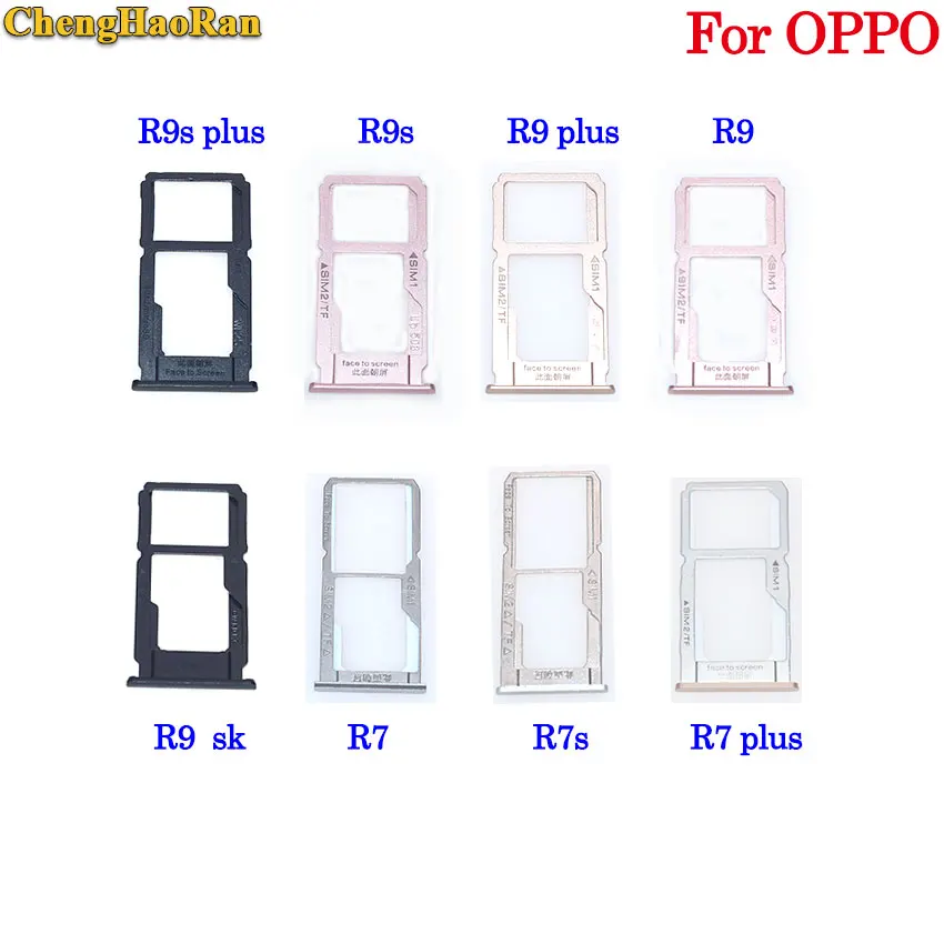 ChengHaoRan sim-карты слот для карт памяти держатель адаптер для OPPO R7 plus R7s R7Plus R9 R9plus R9sk R9s R9s плюс S-D карты