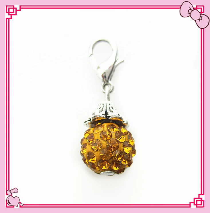 

Лидер продаж, серебряные стразы, оранжевые кристаллы, подвески global, подвески с застежкой-лобстером, подвески для искусственных подвесок