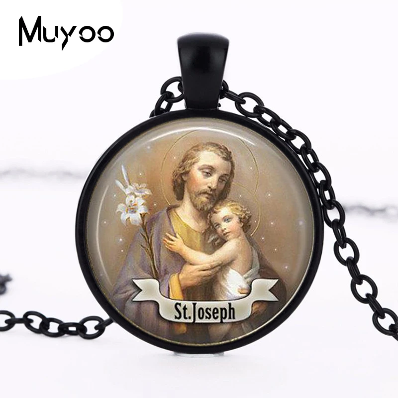 2017 модное ожерелье с подвеской логотипом Св. Иосифа винтажная цепочка ручной