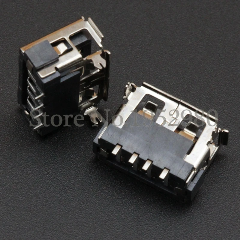 Новинка 10 шт. 2 0 USB разъем адаптер Передняя фута задняя SMT мм Высота 4 контакта RoHS