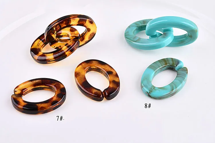 Полимерная имитация леопарда бирюзы черепахи ракушки съемная цепочка ювелирные