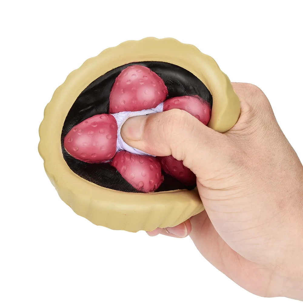 2018 New Arrival Kawaii strawberry Cake Squishy Slow Rising Cream Scented Stress Reliever Toy funny squishies oyuncak Dropshippi | Игрушки и