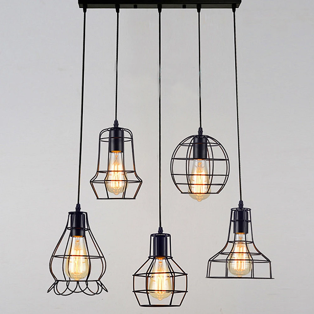 Винтажный железный подвесной светильник Промышленный Лофт ретро Бар Кафе