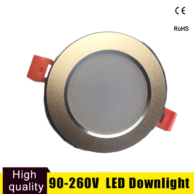 Focos Led Techo Светодиодный светильник Точечный светильник 15 Вт 12 Вт 9 Вт 5 Вт 3 Вт круглый встраиваемый светильник 220 в 230 в 240 В потолочный светильник для спальни и кухни