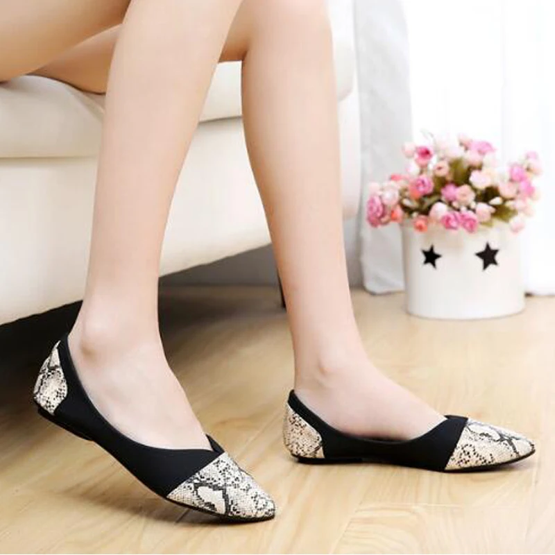

SNURULAN 2018autumn women's shoes comfortable square head flat shoes rhinestone metal buckle fashion shallow mouth flatshoesE478