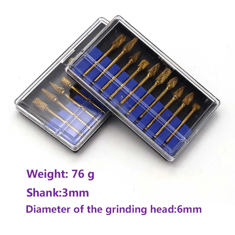 10 шт./компл. 3 мм сверла по дереву вращающиеся металлические напильники для Dremel