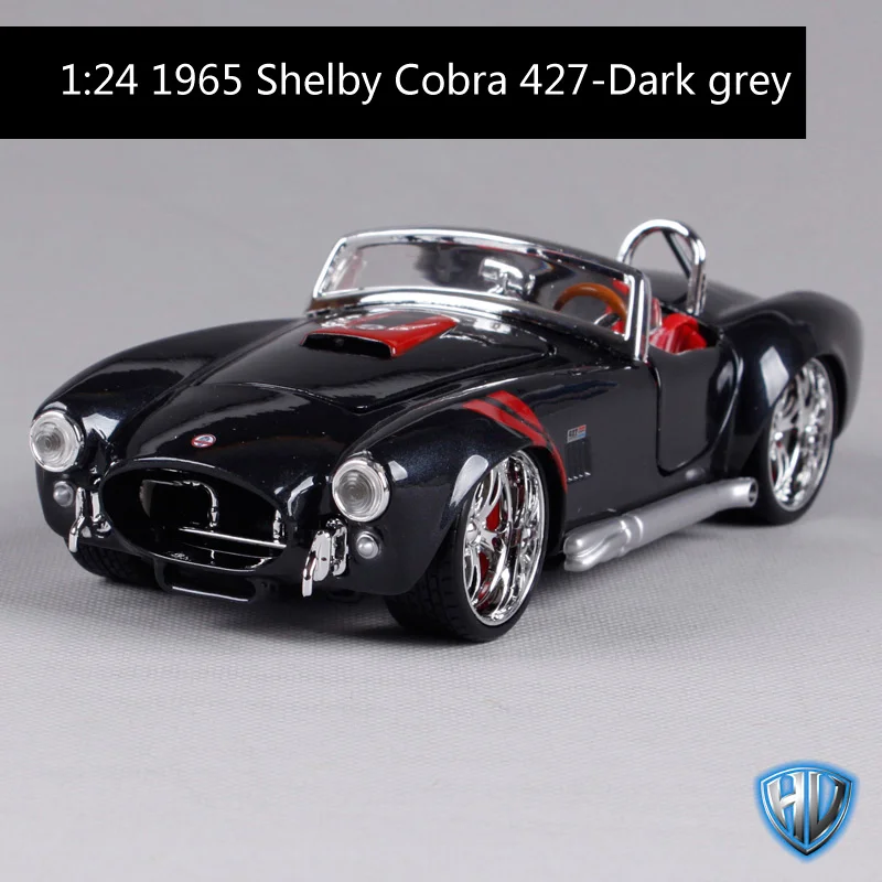 Maisto 1:24 1965 shelby cobra 427 темно серый автомобиль литья под давлением Кабриолет модель