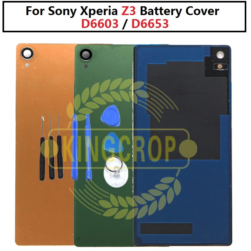 Задняя крышка батарейного отсека для Sony Xperia Z3 D6603 D6653 стеклянный сменный Корпус