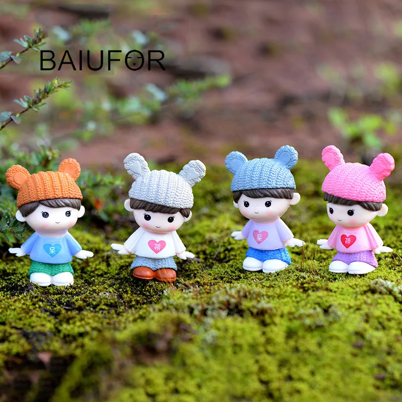 BAIUFOR милые пластиковые куклы для девочек и мальчиков ремесла сказочный сад