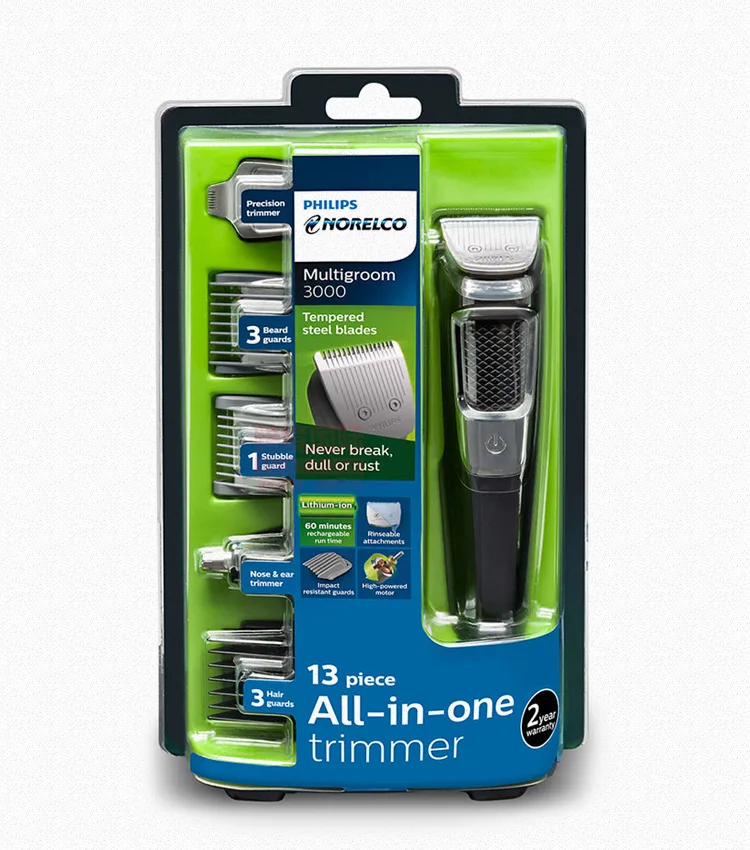 Philips Norelco серии 5000 Multigroom 18 шт. мужской перезаряжаемый электрический триммер бритва MG5750/49