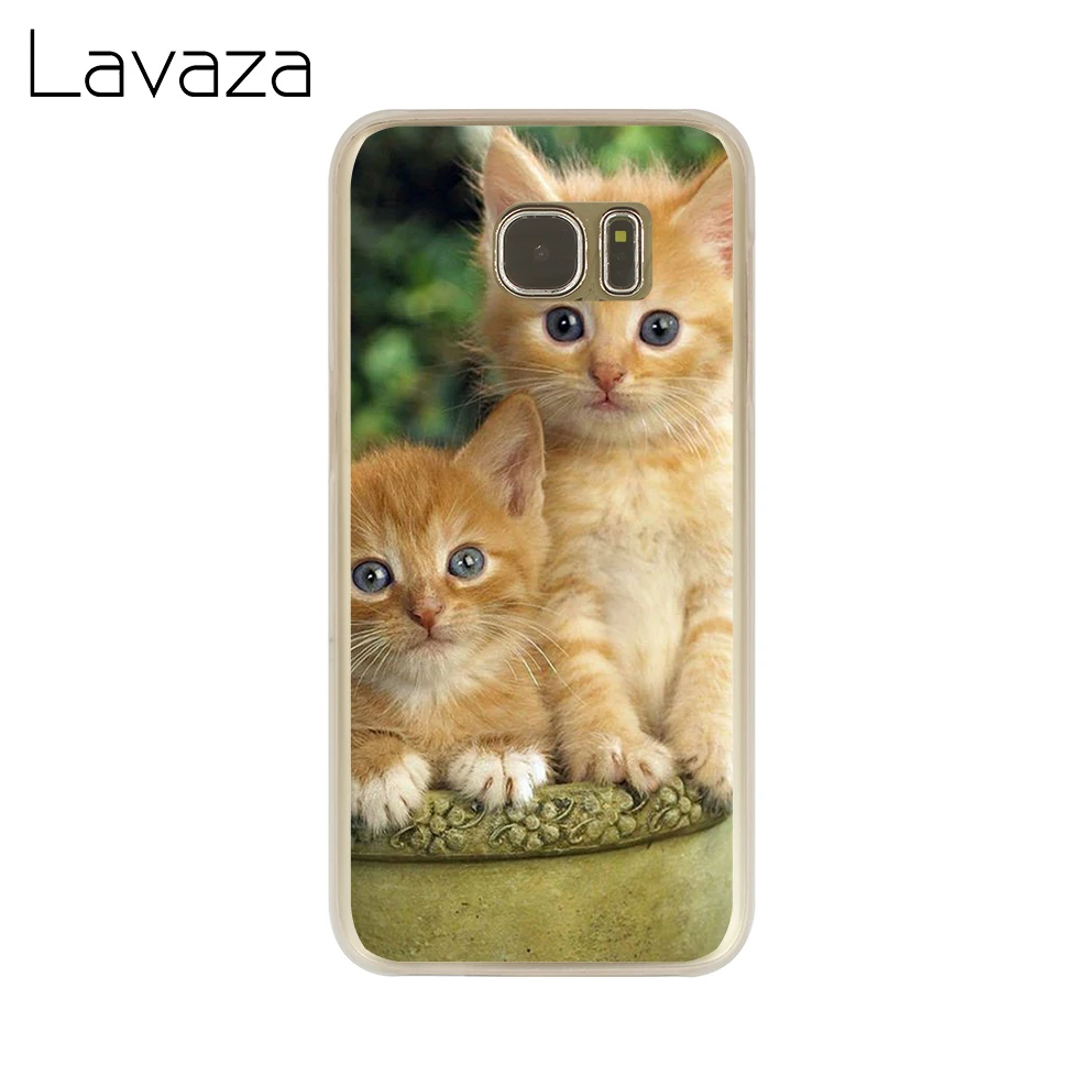 Lavaza смешного котенка кота чехол для телефона samsung Galaxy J7 J6 J5 J3 J1 J2 2018 2017 2016 2015 США ЕС