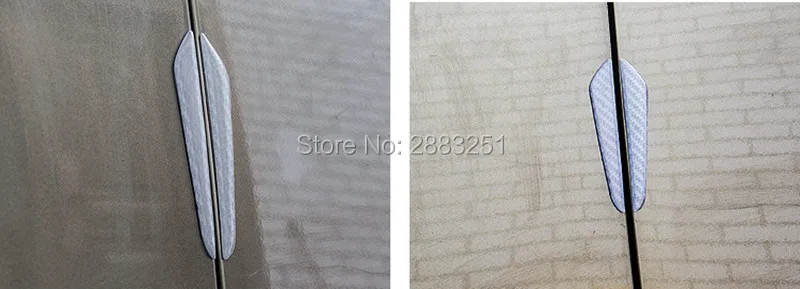 4 шт. автомобильный Стайлинг бамперные ленты углеродное волокно двери