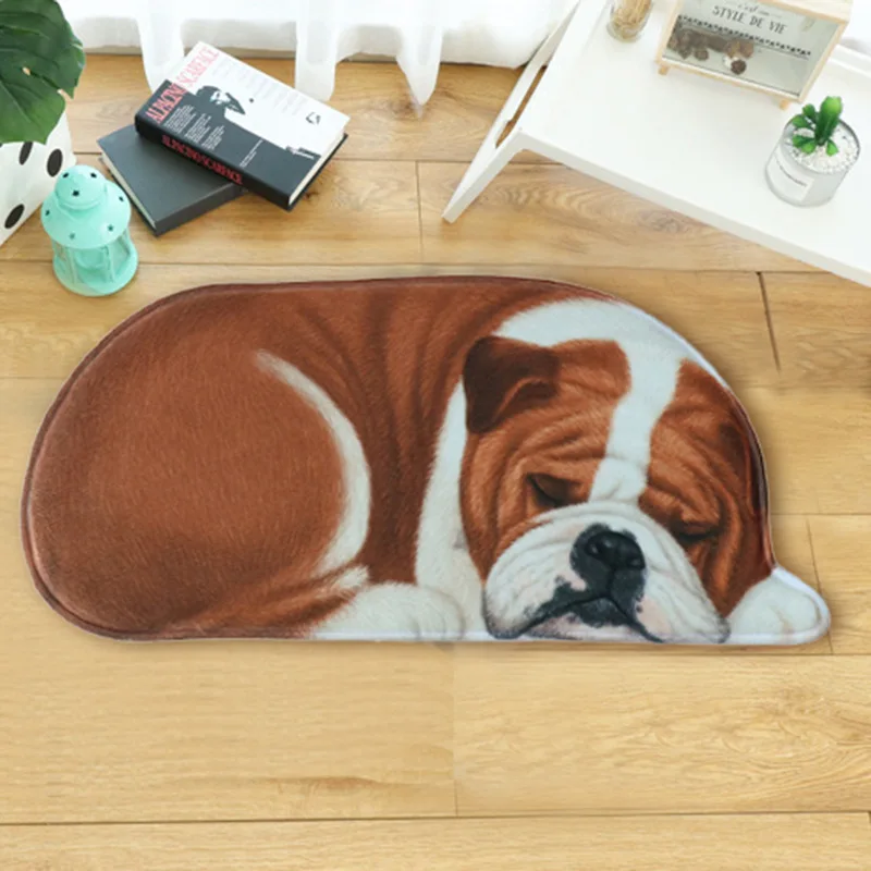 

Cartoon 3D Dog Shape Animal Entrance Welcome Mats Doormats Hallway Carpet tapete Bathroom Rugs 40x87cm 50x109cm For Cats and Dog