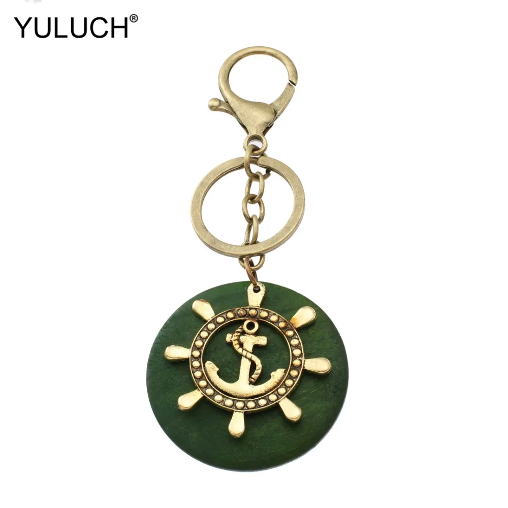 YULUCH винтажный пиратский брелок якорный подарок для женщин унисекс подвесная