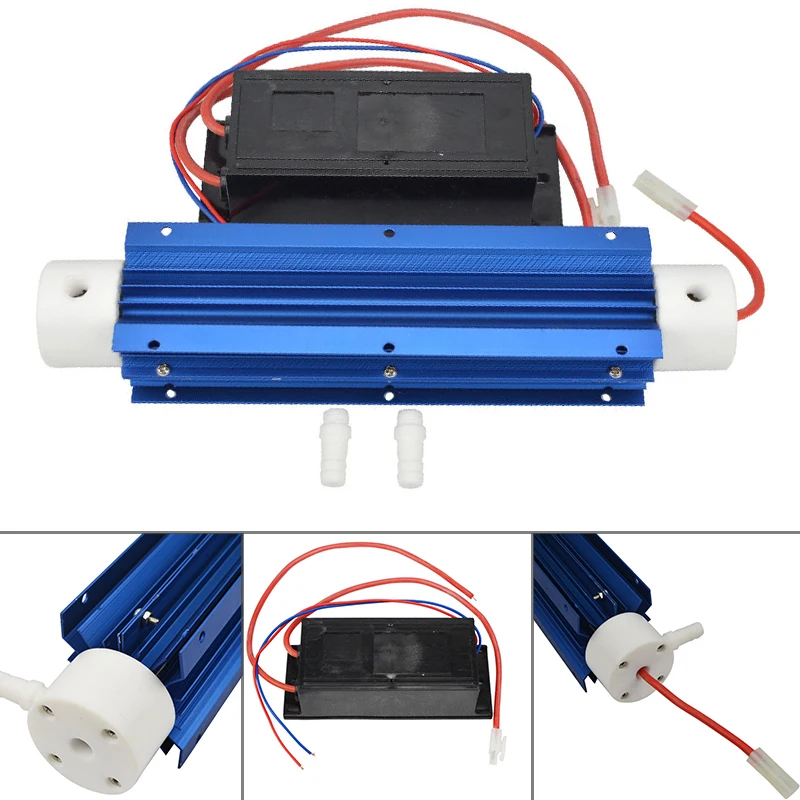 1pcs AC220V 10g/h Quartz Tube Ozone Generator Water Disinfection Air Purifier New Accessories