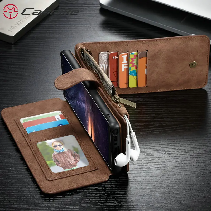 

CaseMe Detachable Wallet Case for Samsung Galaxy Note8 Note 9 S9 S9plus S8 plus Leather Cover Bag for S8 S7 edge S6 edge plus