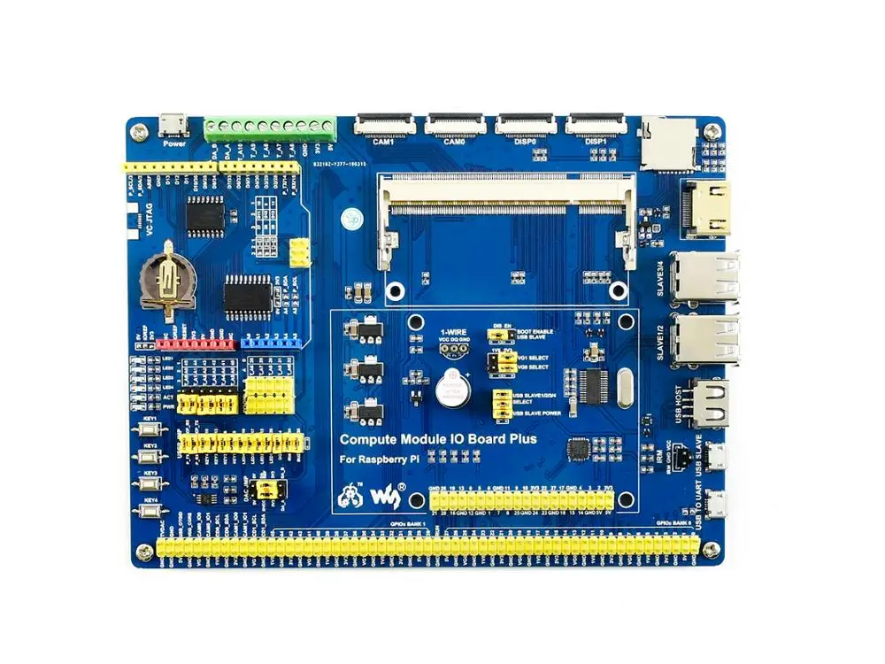 Макетный комплект Raspberry Pi компьютерный модуль 3 +/32 ГБ тип B см3 + плата ввода-вывода