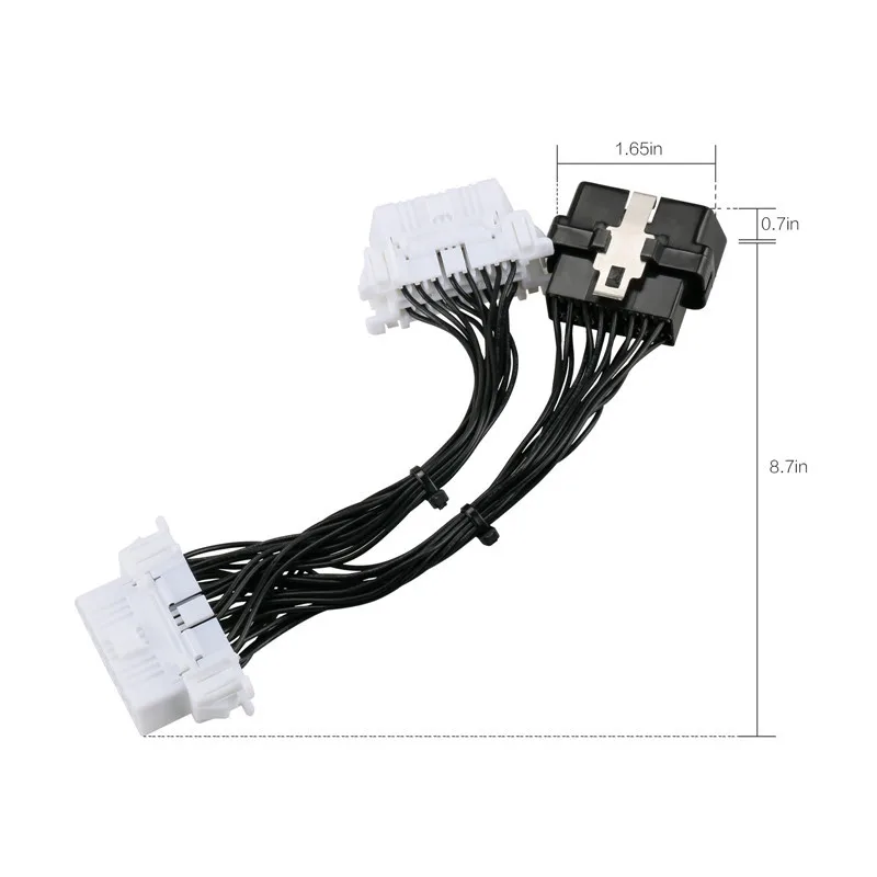 Авто OBD OBD2 Удлинительный кабель 16 PIN 8 7 дюймов Автомобильный Диагностический