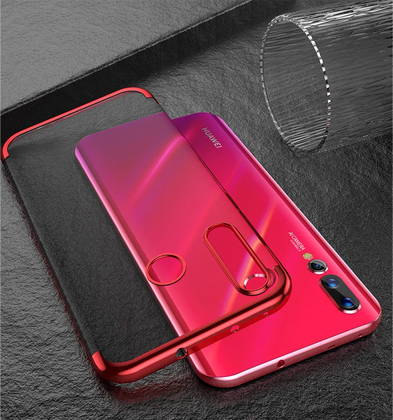

Clear Plating Case For Huawei Y7 Prime Y6 Pro Y9 P Smart Plus 2019 P30 P20 Honor 8A 8C 8X 7A 7C Nova 4E 3i 3 Soft TPU Back Cover
