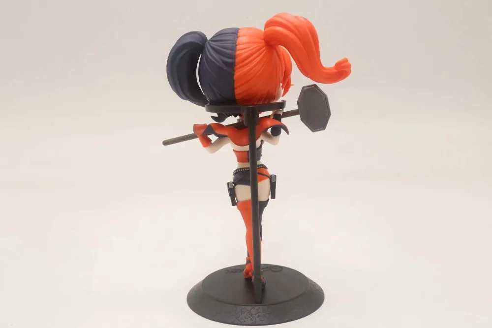 Аниме 14 см Qposket Q версия большие глаза Harley Quinn JockerPVC мультфильм Синий Черный