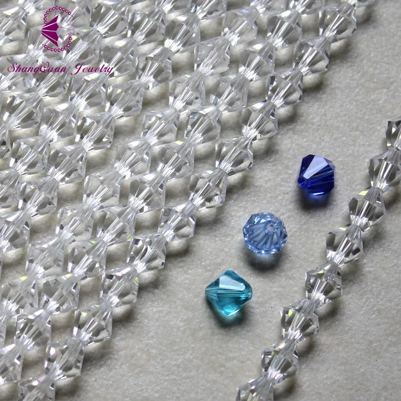 

Czech Seed Bicone Bead 100ps 8mm Colorful Crystal Bicone Beads Pick Color DIY Jewelry Faceted Glass Crystal Beads Spacer