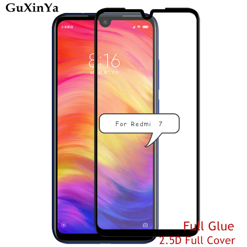 

Защитное стекло для экрана Redmi 7, закаленное стекло с полным покрытием для Xiaomi Redmi 7, защитное стекло с полным покрытием для Redmi 7, Redmi y3, пленка д...