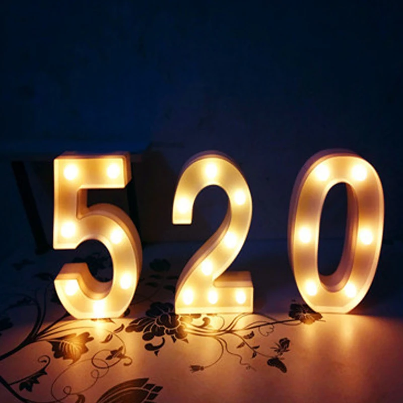 Свет номер high знак горит деревянный 3D шатер письма с светодио дный светильники на
