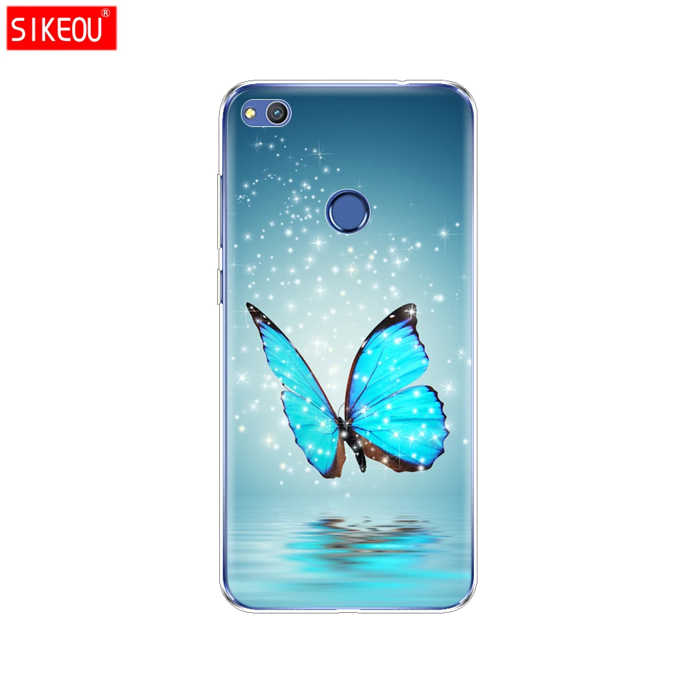 Силиконовый чехол для телефона Huawei P20 P7 P8 P9 P10 Lite Plus Pro 2017 P Smart 2018 бабочка на белых