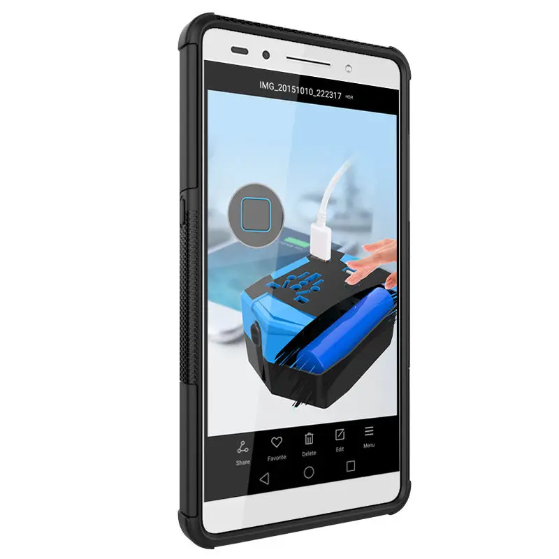 Fundas Высокое качество PC + ТПУ чехол для телефона huawei Honor 7 Heavy Duty Защита задняя